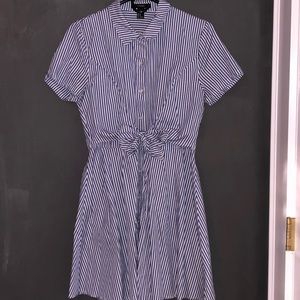 collared button up dress